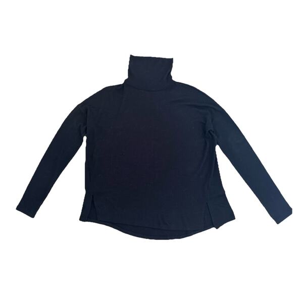 Rag & Bone Jean pullover sweater black turtleneck oversized size Small - Picture 1 of 9